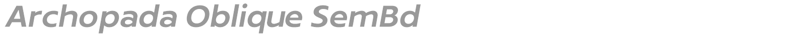 Archopada font preview